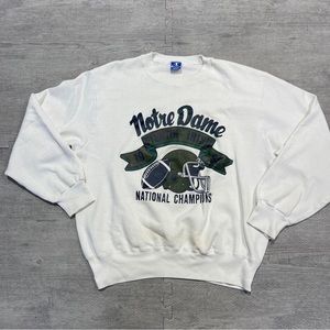 Vintage Champion 1988 Notre Dame National Champions XL Pullover Sweatshirt Mens